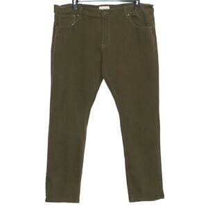 Blind Trust Mens Jeans Straight Gorpcore Workwear Americana Olive Green 42x32